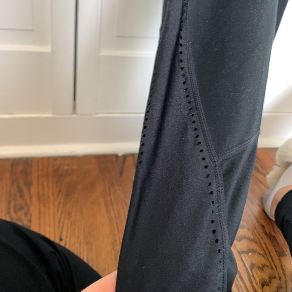 Fabletics Black Shine Leggings with Detailing - Picture 5 of 7